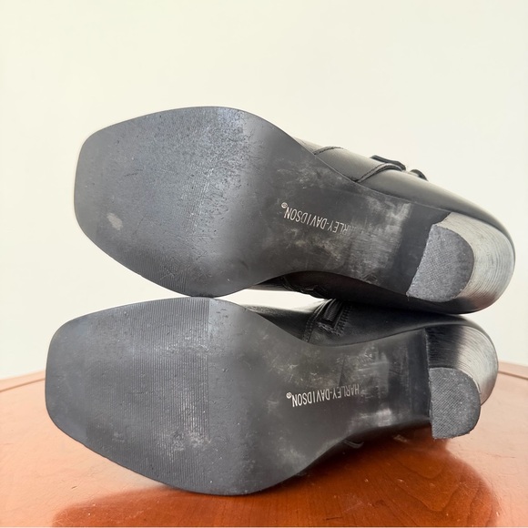 Harley-Davidson Women's Simone High Heel Black Leather Boot | US 8.5 - Picture 8 of 10